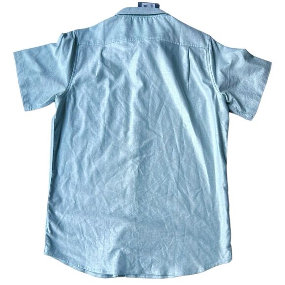 Free Fly Shirt Men's Small Sullivans Blue Short Sleeve Button Up Outdoor - Picture 2 of 4